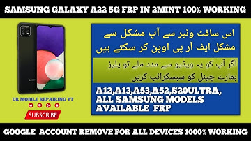 SAMSUNG galaxy A22 5G (A226b) FRP BYPASS|ANDROID 12/13| NEW METHOD 2023 | Samsung a22 5g FRP bypass
