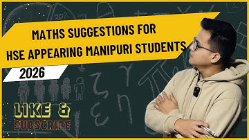 2026 MATHS SUGGESTIONS for Class-12 HSE appearing Manipuri Students