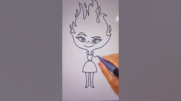 Ember elemental drawing #drawing #drawingforkids #howtodraw #drawingskill #art #ember #disney #draw
