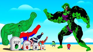 Team Hulk,Spiderman,Ironman Vs Evolution Of MUSCLE- SHE HULK VENOM: Who Is The King Of Super Heroes?