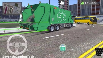 Routine For City Trash Truck 🚛♻️ Garbage Truck Recycling Simulator Gameplay (Android, iOS) FHD
