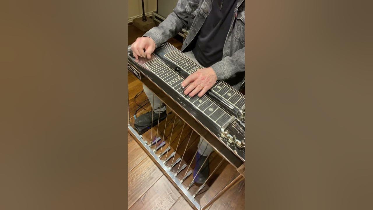 Pedal Steel Guitar Riff’n (Burn Out) Midland #shorts #tutorial #pedalsteelguitar #country #music