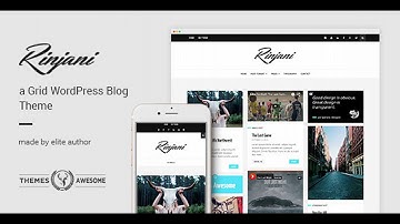 A Responsive Grid Blog Theme - Rinjani | Themeforest Website Templates and Themes