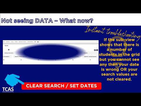 TCAS Online How to search on student number