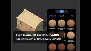 Applying Materials Onto Several Surfaces - Live Home 3D for iOS/iPadOS Tutorials