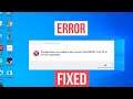 How to fix 0xc00007b error in windows 1087  application error solution