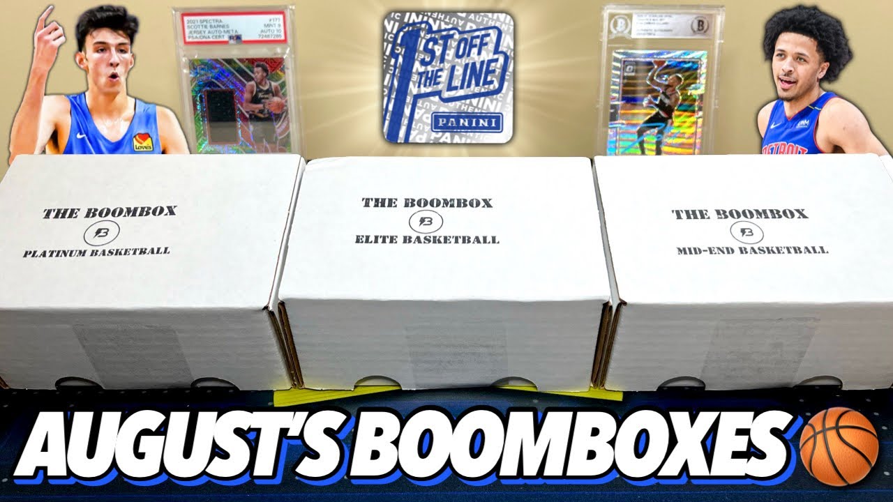 TONS OF TOP ROOKIES! 😮🔥 Opening Augusts Elite, Platinum, and Mid-End Basketball Boomboxes