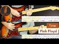 Time  pink floyd  learn to play guitar cover with solo  tab