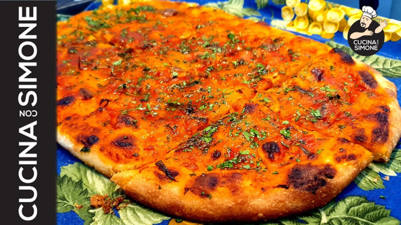 La pizza in teglia alla Romana di sola Semola rimacinata