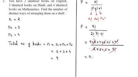 Permutations and Combinations | Class 11 | Exercise 3.4 - Part 1