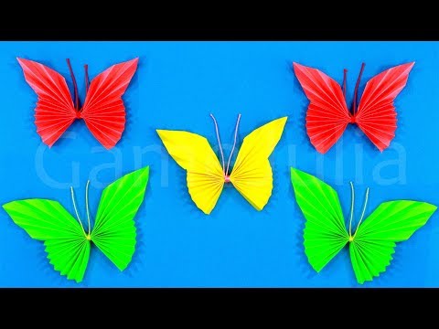 Оригами бабочка из бумаги своими руками / Простая идея декора