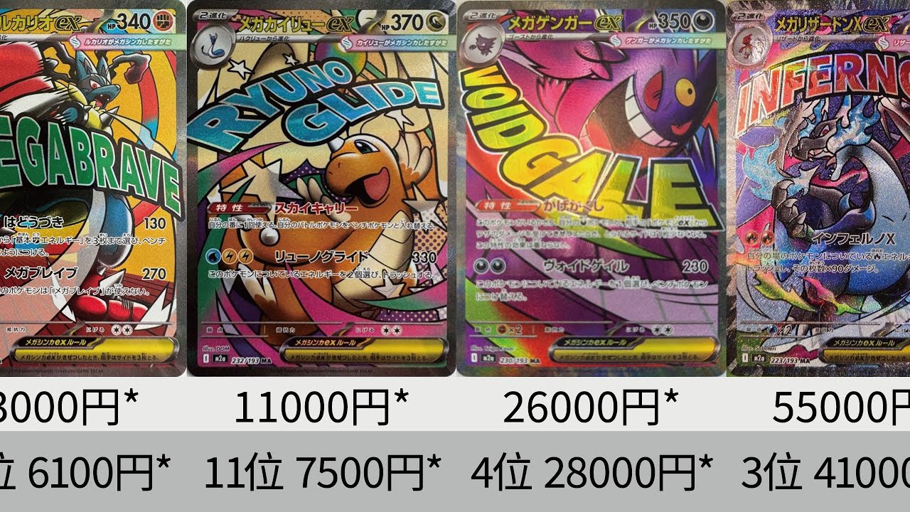 Pokémon cards] MA error turmoil! Latest price ranking 