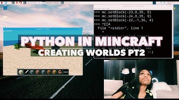 Creating Worlds In MINECRAFT using Raspberry Pi Pt 2 | Python for Beginners
