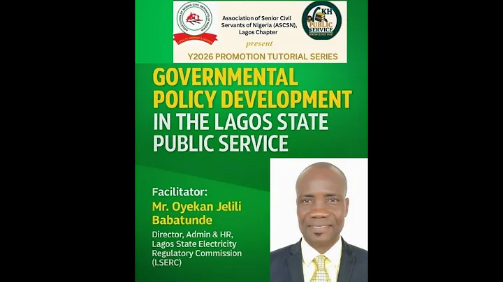 Governmental Policy Development in Lagos State Public Service Administration