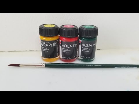 Vidéo: Peinture Batik Avec Des Encres Marabu Graphix Aqua