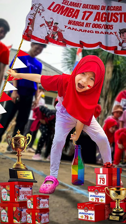 Aqilla ikut lomba 17 agustus di rt rw 😍#shorts