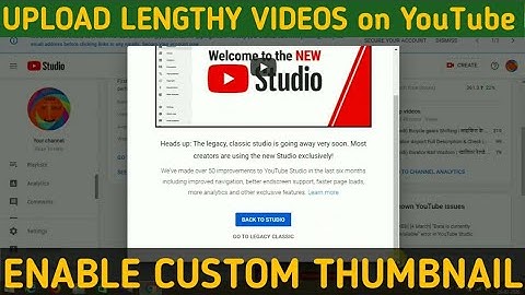 {Hindi} How to Enable Custom Thumbnail on YouTube | how to upload videos more than 15 minutes |