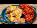 韩式炸鸡🇰🇷巨好吃的！🍗外脆里嫩，甜辣过瘾，赶紧来试试吧！Korean fried chicken 🇰🇷 is huge and delicious! 🍗  sweet and spicy