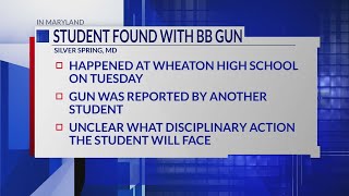 Student found with BB gun at Wheaton High School