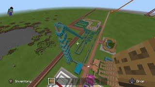 MINECRAFT ROLLER COASTER POV: CORKSCREW!!