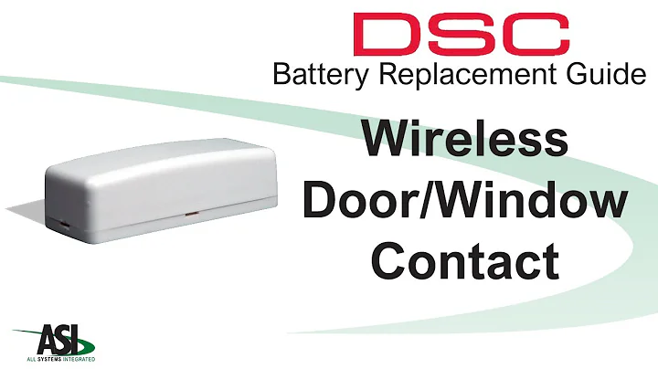 DSC Wireless Door Contact battery replacement