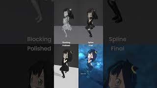 Find the differences in my Anya/Wednesday dance animation screenshot 5