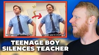 Teenage Boy SILENCES His Feminist Teacher REACTION | OFFICE BLOKES REACT!!