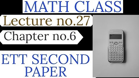 Live Math Class 10th Chapter-6. Lecture-27|Ett 2nd Exam|10th Class Pseb|