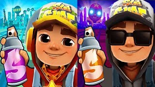 Subway Surfers Mexico 2022 Halloween Jake Dark Outfit vs Subway Surfers Las Vegas Jake Star Outfit