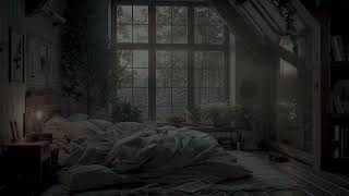 Rainy Bedroom - Fall Asleep in 3 Minute With Rainstorm and Strong Thunder Sounds