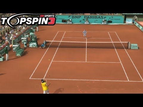 Top Spin 3 - Rafael Nadal vs Roger Federer - PS3 Gameplay