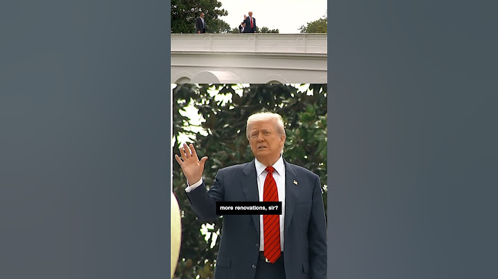 Trump takes surprise questions from the White House roof
