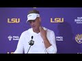 LSU Head Coach Lane Kiffin speaks after Louisiana Tech game
