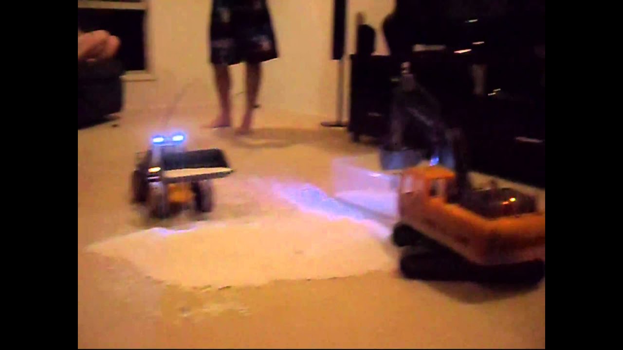 RC EXCEVATOR FRONT LOADER w Custom Lights - YouTube