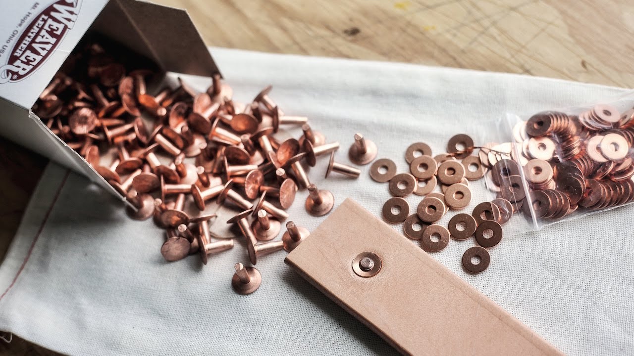 Using Copper or Brass Leather Saddlers' Rivets 