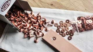 How to Set Copper Rivets By Hand