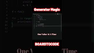 Python Can Generate Infinite Numbers 🤯 Generator Magic #shorts