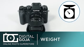 Fujifilm X-T2: Mirrorless Camera Weight vs. DSLR Weight screenshot 4