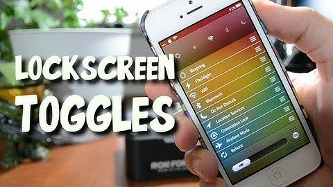 LockscreenToggles - Swipe For Quick Toggles On Lockscreen For iPhone & iPod Touch