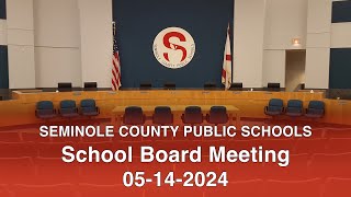SCPS School Board Meeting  05142024
