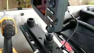 Installing fish finder in 2018 tandem Oasis