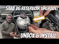 Upgraded Saab 9-3 Coolant Reservoir! (Genuine Saab Aluminum Expansion Tank 2.8 Install)