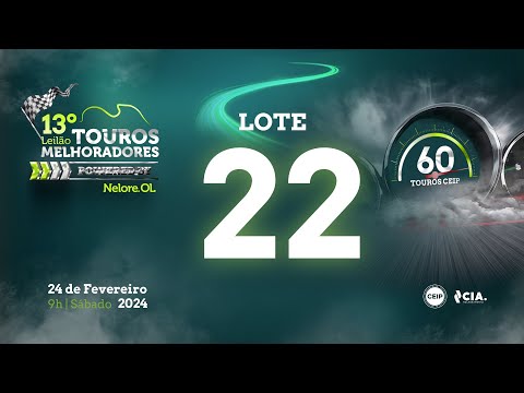 Lote 22 - V7016522 - 13º Leilão de Touros Melhoradores Nelore OL - Edição Virtual