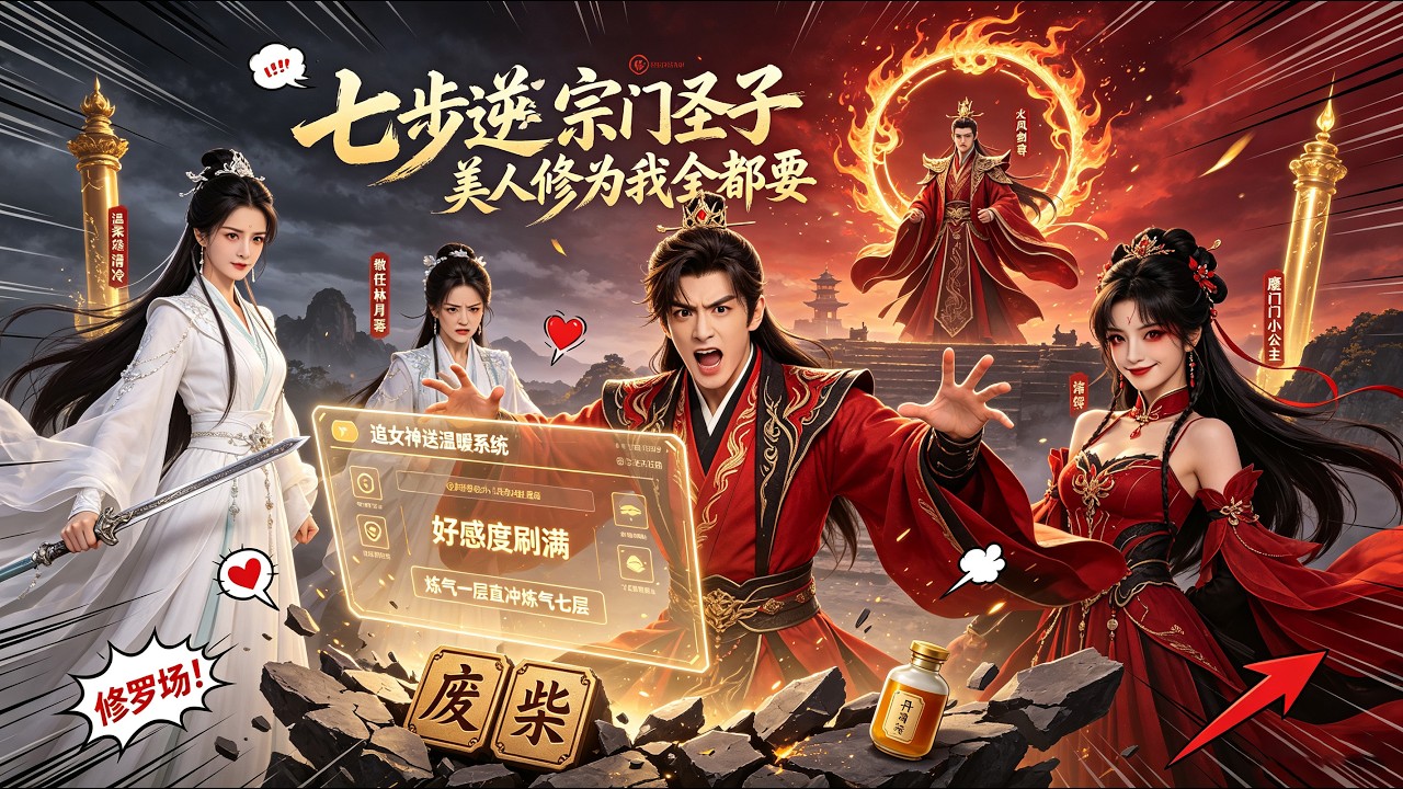 ✨五行廢靈根遭背叛，告白大師姐一步登天，魔門公主、劍尊宗主皆入我懷《偷心送修為》全集#戰神 #男頻 #男頻爽劇 #熱門短劇 #短劇推薦 #一口氣看完 #drama #chinesedrama