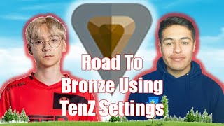 Grinding To Bronze using TenZ Settings | Valorant // Road To 200 SUBS!!!
