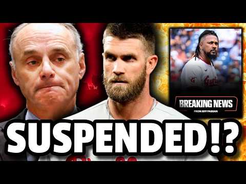Bryce Harper CURSED OUT Robert Manfred, Went OFF!? MLB Might SUSPEND Emmanuel Clase.. Again
