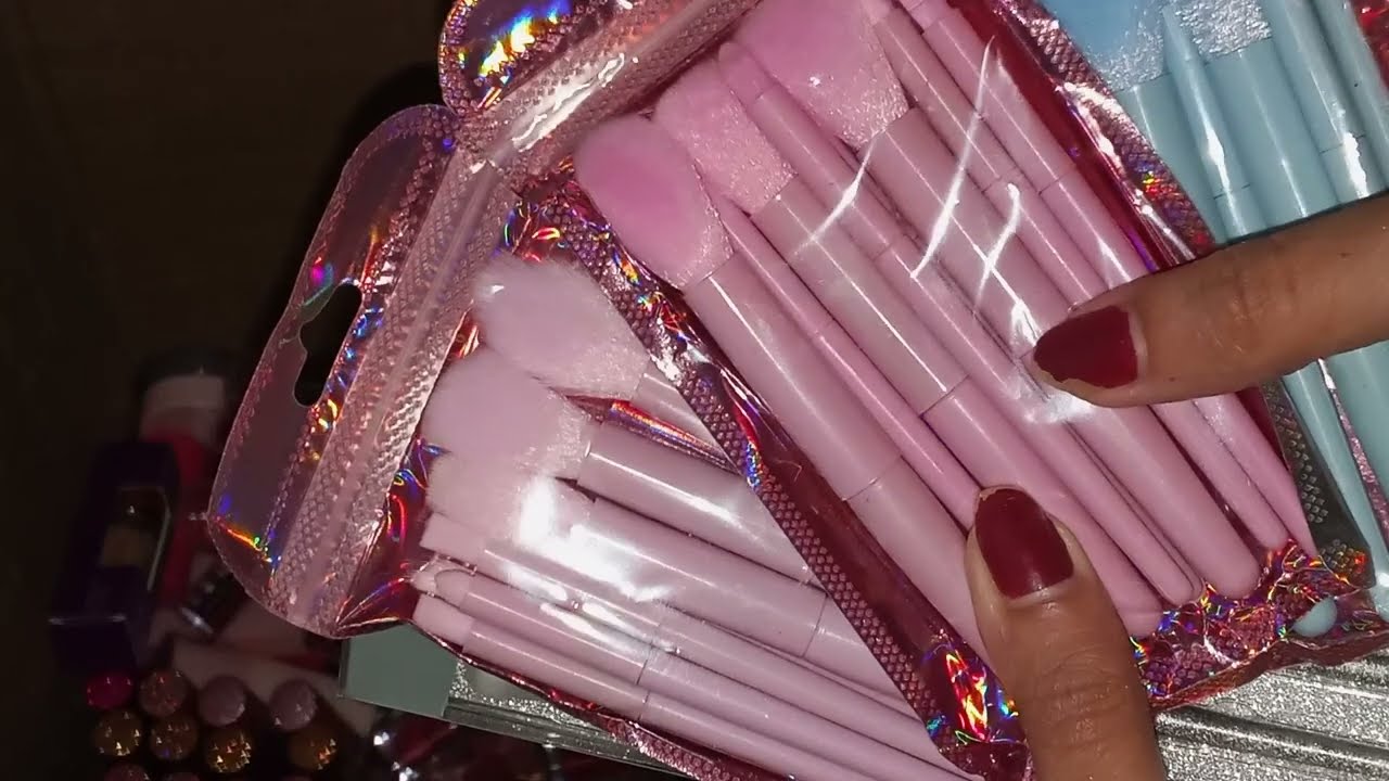 ASMR ABERTURA DE CAIXA DA SEÇÃO DE 10,00 DA MINHA LOJA DE MAQUIAGEM 