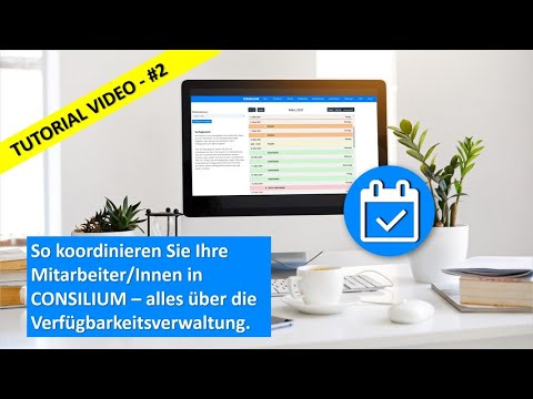 CONSILIUM. Der Dienstplaner - Die Verfügbarkeitsverwaltung