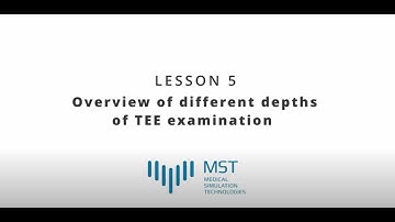 MST Masterclass - Lesson 05 - Overview of different depths of TEE examination