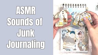 ASMR Junk Journaling Sounds #asmr #notalking #junkjournal